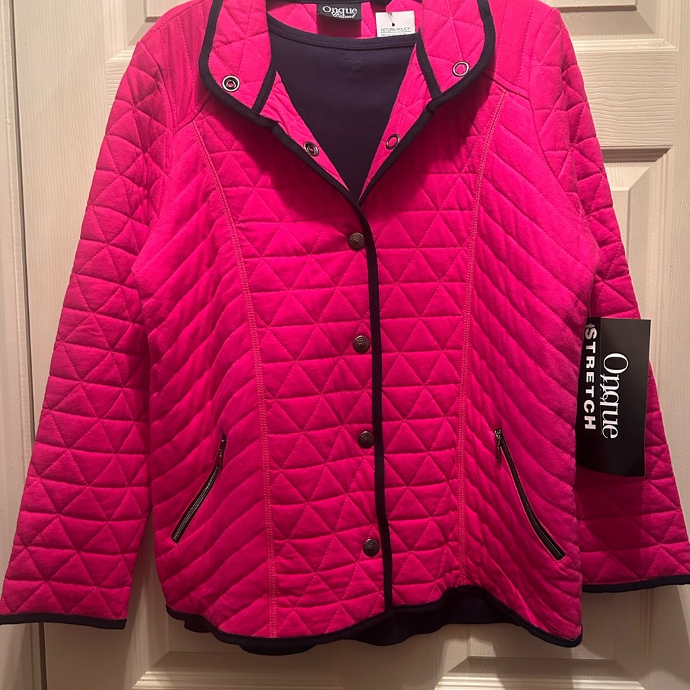 Onque Casuals Pink Quilted Puffer Jacket